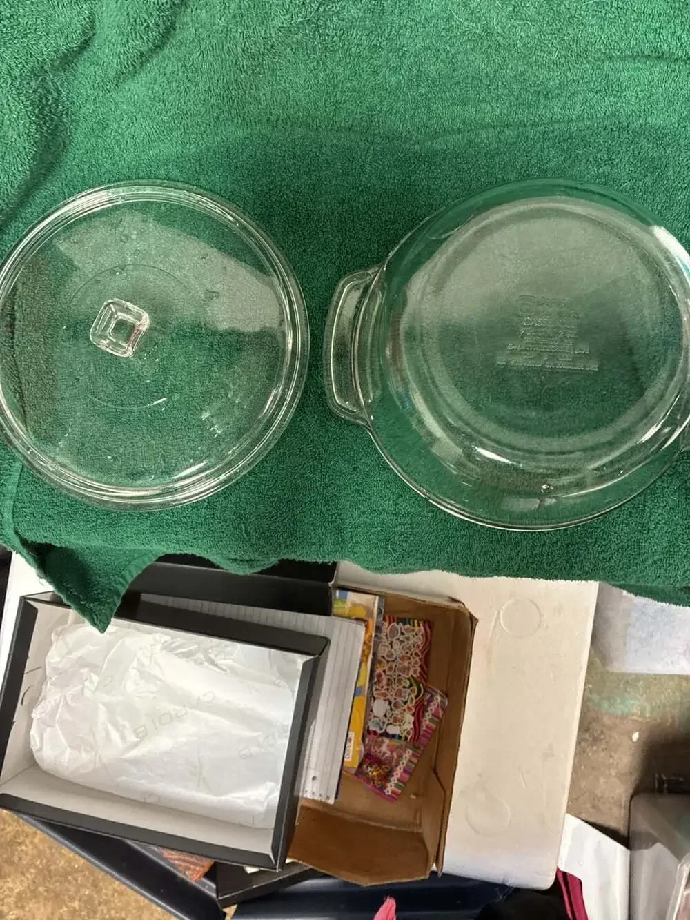 Anchor Hocking Clear Glass Round 2 Quart Casserole Baking Dish with Lid